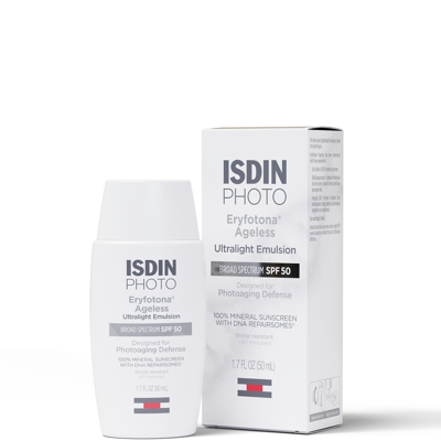 Shop Isdin Eryfotona Ageless Ultralight Tinted Mineral Spf 50 Sunscreen 50ml
