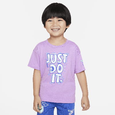 Shop Nike Sportswear "art Of Play" Relaxed Graphic Tee Toddler T-shirt In Purple