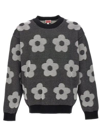 Shop Kenzo Flower Spot Sweater, Cardigans In White/black