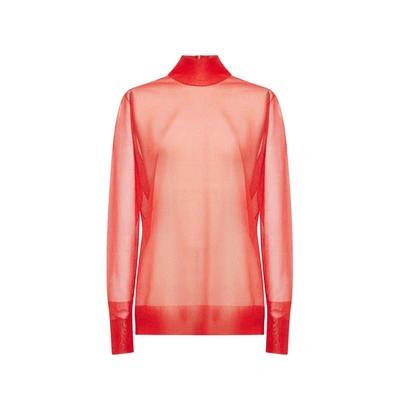 Shop Dolce & Gabbana Transparent Top In Red