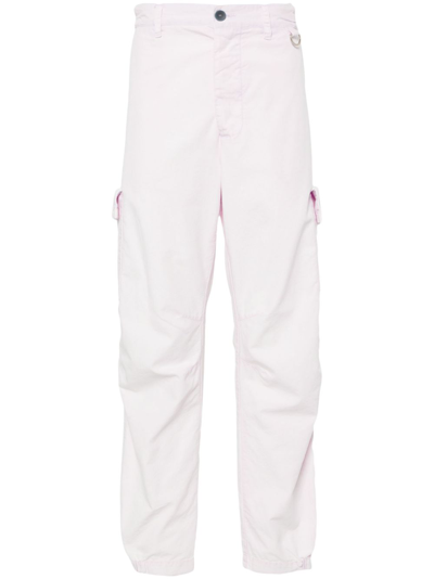 Shop Ranra Loftur Cargo Trousers - Men's - Cotton/elastane/polyester In Purple