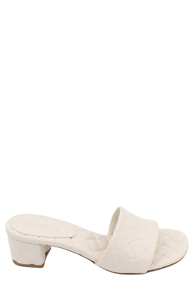 Shop Bottega Veneta Amy Mules In Beige