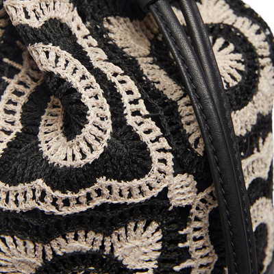 La Doublej Feria Crossbody Bag In Mini Tiles Black