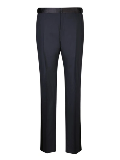 Shop Tom Ford Blue Wool Trousers