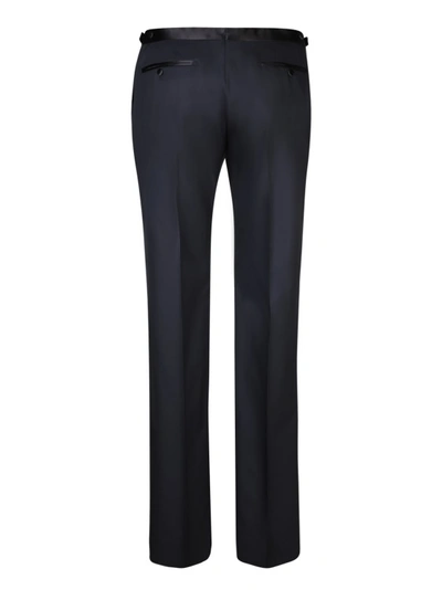 Shop Tom Ford Blue Wool Trousers