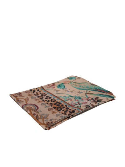 Shop Pierre-louis Mascia All-over Print Silk Scarf In Brown