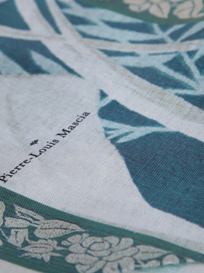 Shop Pierre-louis Mascia All-over Print Silk Foulard In Grey