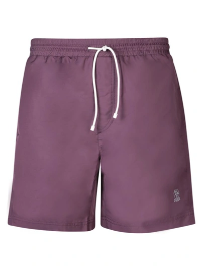 Shop Brunello Cucinelli Nylon Swimsuit In Purple