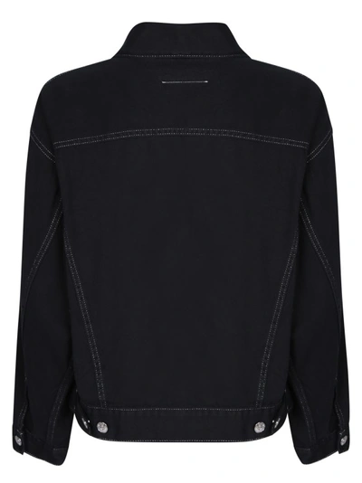 Shop Mm6 Maison Margiela Cotton Jacket In Black