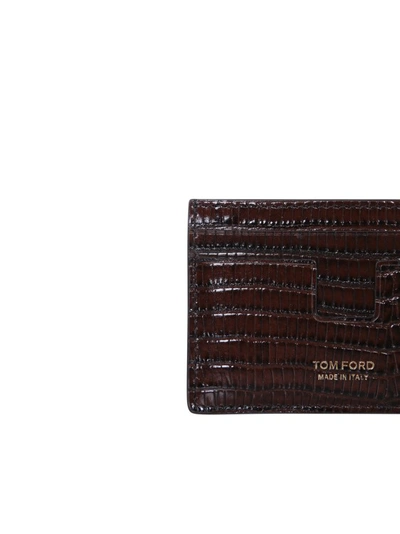 Shop Tom Ford Black Leather Cardholder