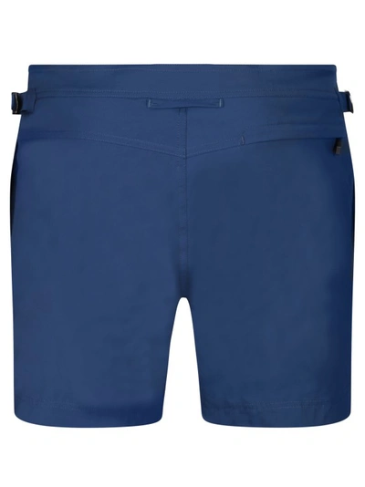 Shop Tom Ford Nylon Swimsuit In Blue