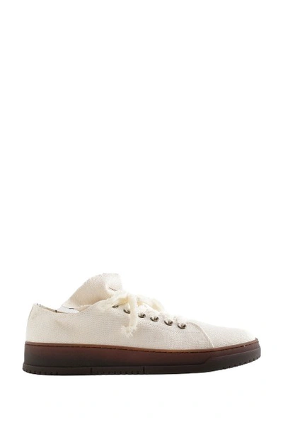 Shop Uma Wang Lace-up Sneakers In White