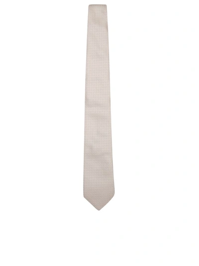 Shop Brunello Cucinelli Silk Tie In Neutrals