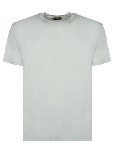 Shop Tom Ford Cotton Blend T-shirt In White