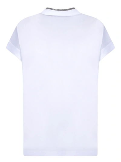 Shop Brunello Cucinelli Cotton T-shirt In White