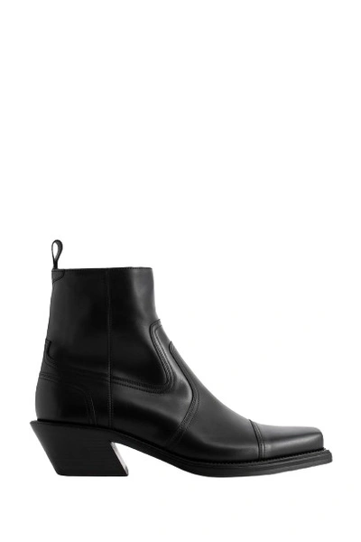 Shop Off-white Cowboy Ankle Boots In Black