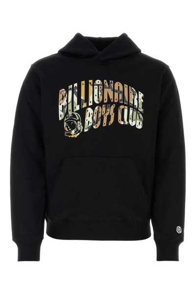 Shop Billionaire Boys Club Camo Arch Logo Printed Hoodie In Black