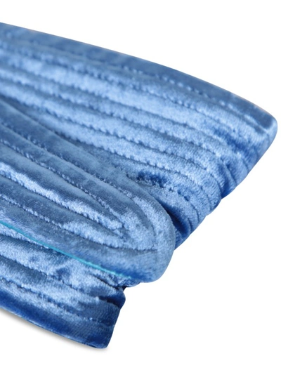 Shop Pierre-louis Mascia Silk-blend Belt In Blue