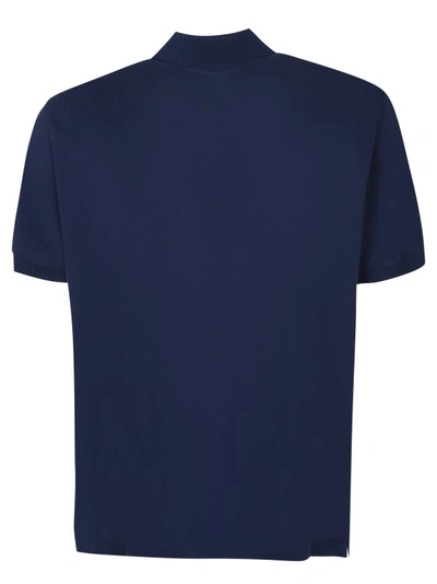 Shop Brunello Cucinelli Cotton Pique Polo Shirt In Blue