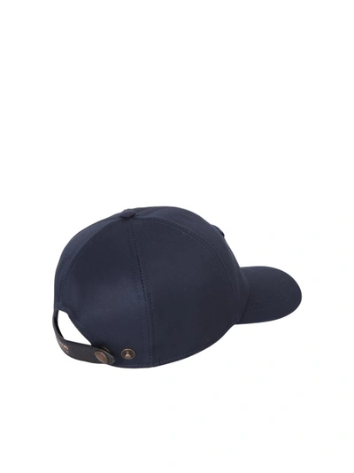 Shop Tom Ford Blue Cotton Hat In Black