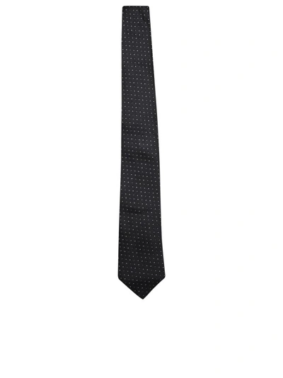 Shop Brunello Cucinelli Silk Tie In Black