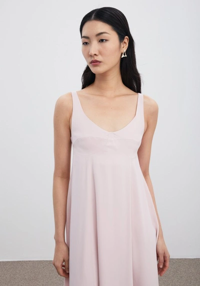 Shop Aeron Array - Satin Dress In Pink