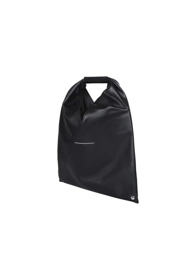 Shop Mm6 Maison Margiela Leather Pu Bag In Black
