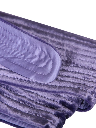 Shop Pierre-louis Mascia Silk-blend Belt In Purple