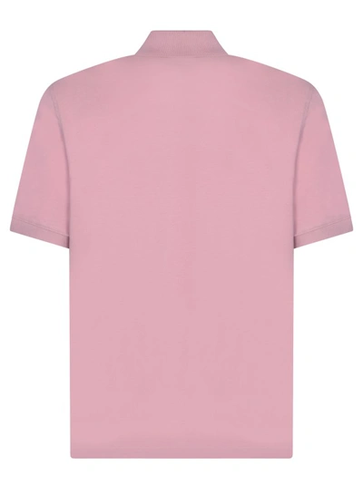 Shop Brunello Cucinelli Cotton Pique Polo Shirt In Pink