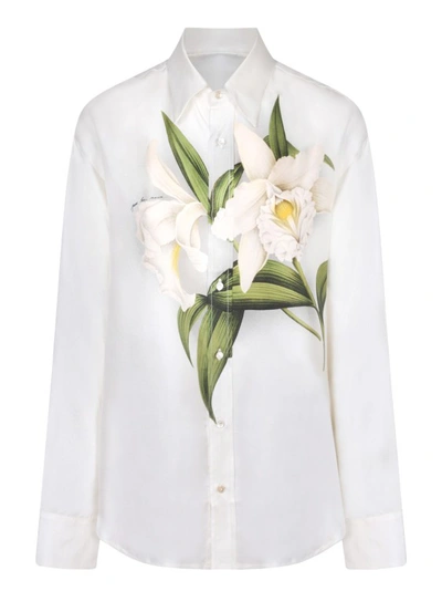 Shop Pierre-louis Mascia White Silk Shirt