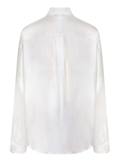 Shop Pierre-louis Mascia White Silk Shirt