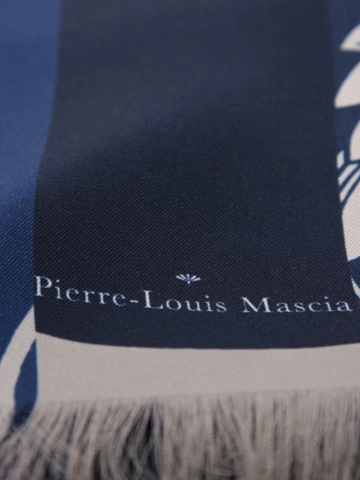 Shop Pierre-louis Mascia All-over Print Silk Scarf In Green