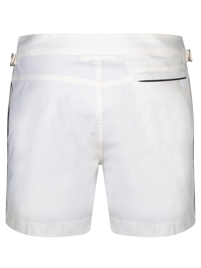 Shop Tom Ford Nylon Swimsuit In White