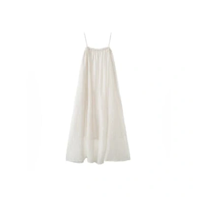 Shop Marram Trading Spaghetti Strap A-line Maxi Dress In White