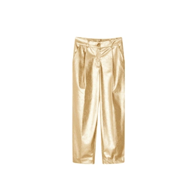 Shop Cks Lahti Trousers In Gold From