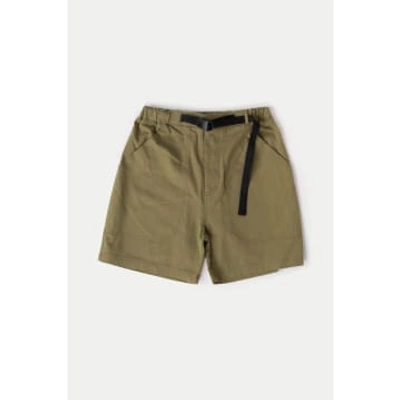 Shop Hikerdelic Khaki Worker Shorts In Neutrals