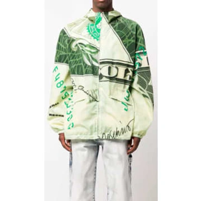 Shop Moschino Light Jacket With Print Of In Green