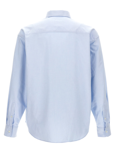 Shop Ami Alexandre Mattiussi Ami De Coeur Shirt In Light Blue