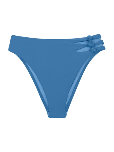 Shop Vix By Paula Hermanny Women's Megan High-rise Bikini Bottoms In Light Blue