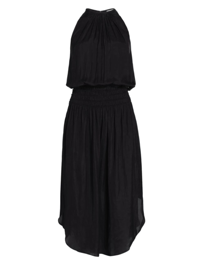 Shop Ramy Brook Women's Audrey Sleeveless Midi Dress In Black
