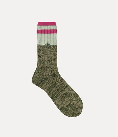 Shop Vivienne Westwood Ladies Socks In Green