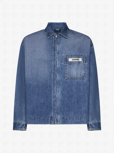 Shop Jacquemus De-nimes Denim Shirt In Blue