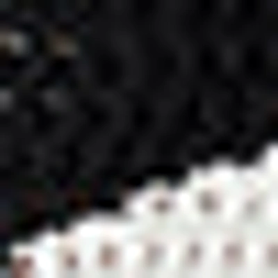 Bebe Color Block Pointelle Resort Dress In Black,white