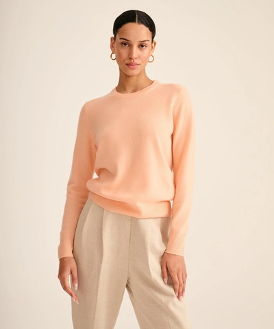Shop Naadam Limited Edition Embroidery - Women's Original Cashmere Sweater In Apricot