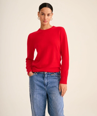 Shop Naadam Limited Edition Embroidery - Women's Original Cashmere Sweater In Firecracker Red