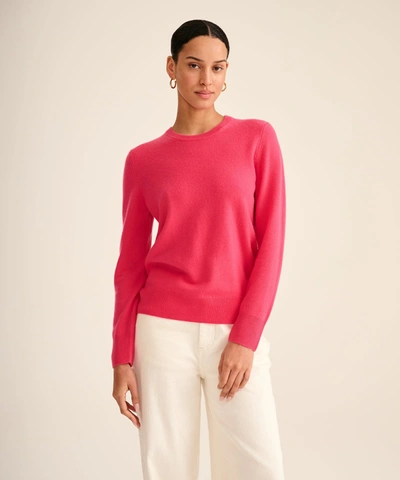 Shop Naadam Limited Edition Embroidery - Women's Original Cashmere Sweater In Pop Pink
