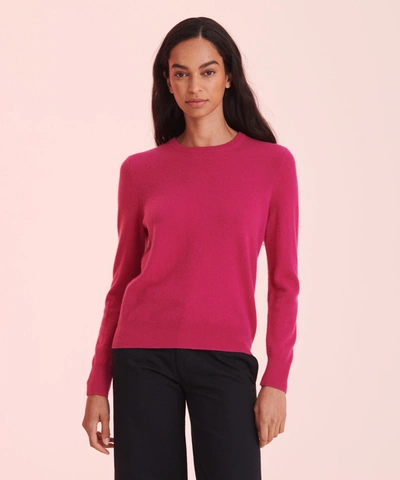 Shop Naadam Limited Edition Embroidery - Women's Original Cashmere Sweater In Magenta