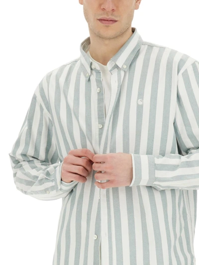 Shop Carhartt Wip Striped Shirt In Multicolour
