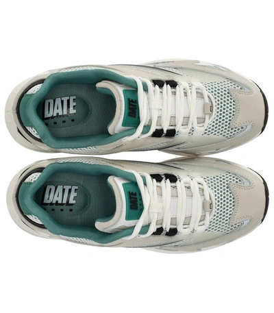 Shop Date D.a.t.e.  Sn23 Mesh White Green Sneaker
