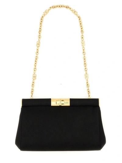 Shop Dolce & Gabbana Small "marlene" Shoulder Bag In Black